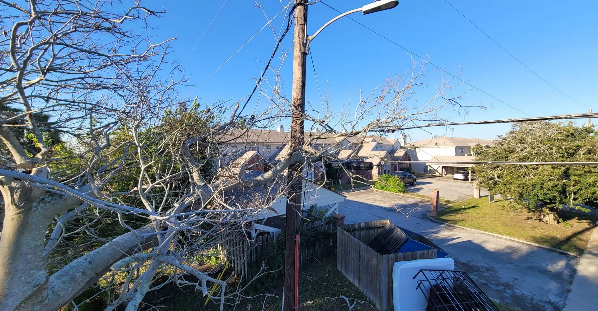 M&S Tree Service on a job